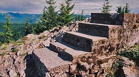 Stairway to the past, these steps once led to the lookout atop Tumala Mountain