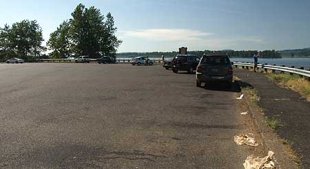 Wasted space: the vast, barren turnout at Tunnel Point.