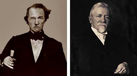 Thomas Jefferson Dryer (left) and Henry Lewis PIttock