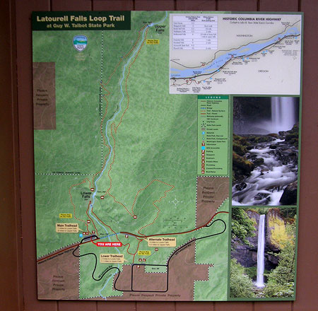 The excellent, new Latourell Falls Loop map