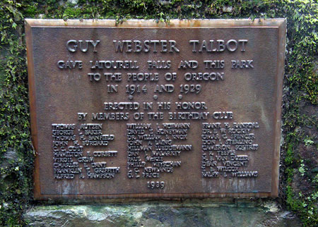 This plaque is the sole evidence of Guy Talbot’s grand gesture to the public