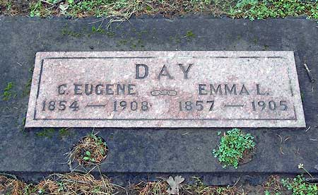 Alva Day’s parents Charles Eugene and Emma Day are also buried at Idlewild Cemetery (source: findagrave.com)