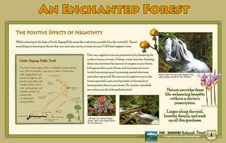 This sign will be located at the Little Zigzag trailhead (USFS)