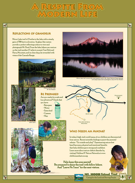 This sign will be at the Mirror Lake trailhead (USFS)