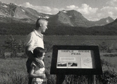 1960s visitors in Glacier National Park (NPS)