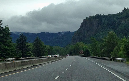 Pick an especially gloomy day for your trip to Punch Bowl Falls -- the more overcast, the better!