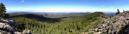 The view east from the summit of Lookout Mountain