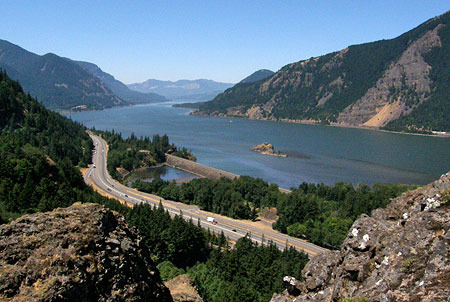 Looking west from the summit of Viento Bluff