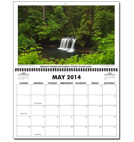 What the calendar looks like - oversized 11x17” pages you can actually use!