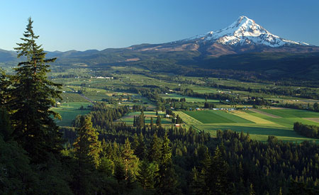 October: The upper Hood River Valley from a lesser-known viewpoint on Middle Mountain