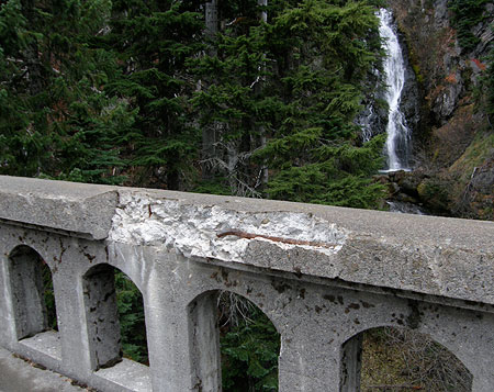 Railing Damage on the East Fork Bridge in 2009