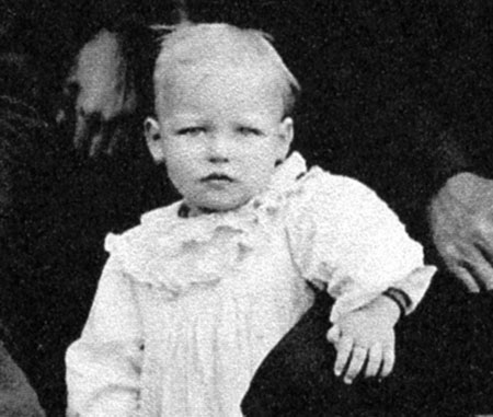 Baby Myra Shepperd, youngest of George and Matilda's children and their only daughter (Photo courtesy Rosemary Guttridge)