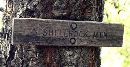 Nope, this sign doesn’t lead to Shellrock Mountain… yet…