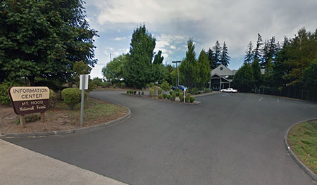 The "new" (1990s) Mount Hood headquarters hides in an industrial park on the outskirts of Sandy.