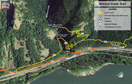 McCord Creek Trail map