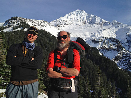 Eric Guth and Brent McGregor on the trail in 2013