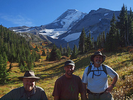 Tom, Jamie & Jeff enjoying a little slice of paradise at Elk Cove