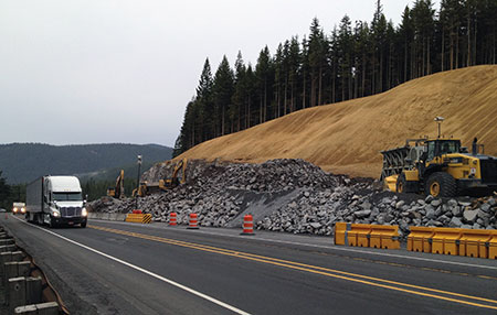 What the slope across from Mirror Lake looks like now